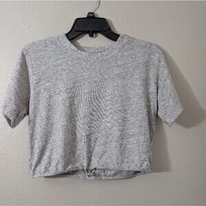 PINK Victoria's Secret Heathered Gray Crop Top